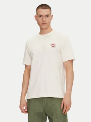 Timberland T-Shirt TB0A6DPD Beżowy Regular Fit