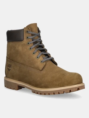 Timberland trapery nubukowe Premium 6 Inch Lace Up Waterproof kolor zielony TB0A2P6WA5D1