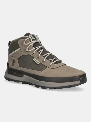 Timberland trapery skórzane Field Trekker Mid męskie kolor szary TB0A6DPSA4P1
