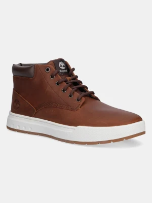 Timberland trapery skórzane Maple Grove brązowy