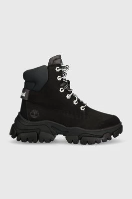 Timberland workery Adley Way Sneaker Boot damskie kolor czarny na płaskim obcasie lekko ocieplone TB0A5XBG0151