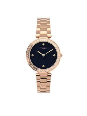 Timex Zegarek City TW2V24600 Różowe złoto