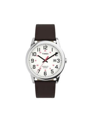 Timex Zegarek Easy Reader Classic TW2Y12600 Brązowy