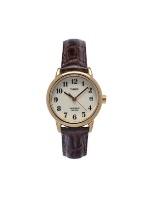 Timex Zegarek Easy Reader T20071 Brązowy