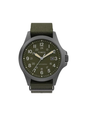 Timex Zegarek Expedition North Field Post Solar TW2V03700 Zielony