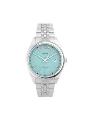 Timex Zegarek Legacy Day and Date Tiffany TW2V68400 Srebrny