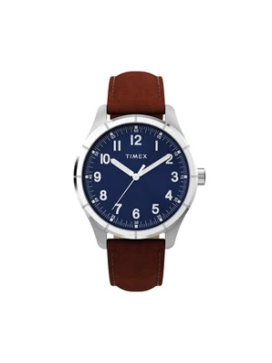 Timex Zegarek Main Street TW2Y16200 Brązowy