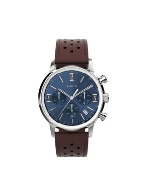 Timex Zegarek Marlin Chronograph TW2W10200 Brązowy