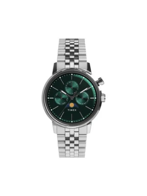 Timex Zegarek Marlin® Moon Phase TW2Y09900 Srebrny