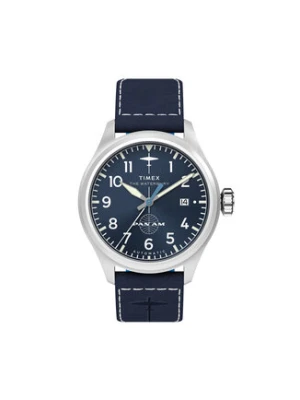 Timex Zegarek Timex x Pan Am® Waterbury Ace  TW2Y38800 Granatowy