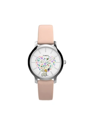 Timex Zegarek Timex x Peanuts® TW2W85100 Srebrny