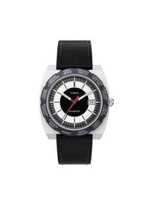 Timex Zegarek World Time 1972 Reissue TW2V69500 Czarny