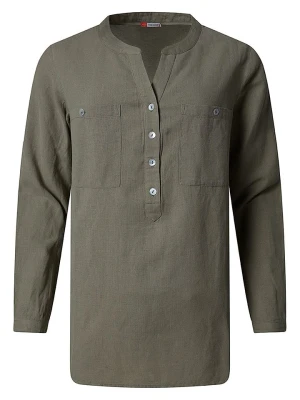 Timezone Bluzka "Henley" w kolorze khaki rozmiar: XL