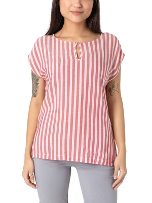 Timezone Bluzka w kolorze różowo-białym rozmiar: L