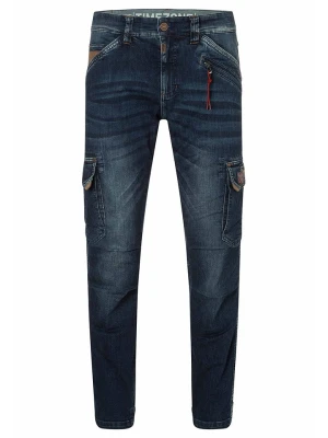 Timezone Bojówki dżinsowe "Roger" - Regular fit - w kolorze granatowym rozmiar: W32/L36