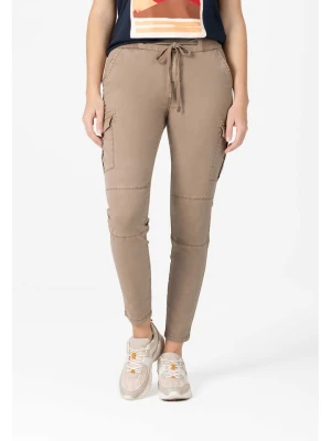 Timezone Bojówki w kolorze beżowym rozmiar: W28