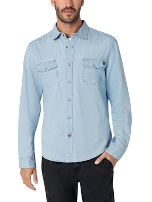 Timezone Koszula dżinsowa - Slim fit - w kolorze błękitnym rozmiar: M