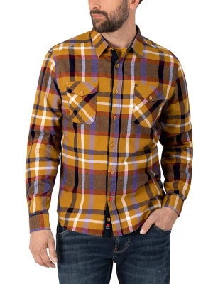 Timezone Koszula - Regular fit - w kolorze musztardowo-jasnobrązowym rozmiar: XL