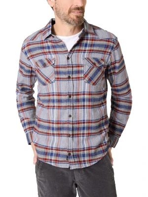 Timezone Koszula w kolorze szaro-czerwono-niebieskim rozmiar: XXL