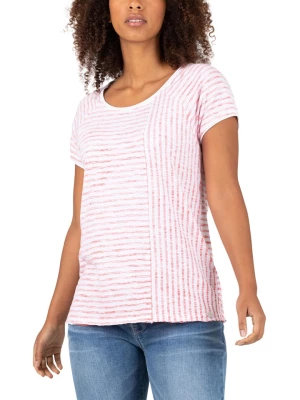 Timezone Koszulka w kolorze różowo-białym rozmiar: L