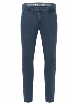 Timezone Spodnie chino "Janno" - Slim fit - w kolorze granatowym rozmiar: W32/L34