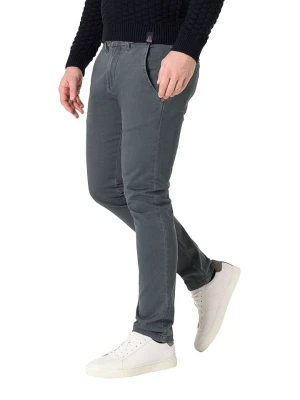 Timezone Spodnie chino "Janno" - Slim fit - w kolorze szarym rozmiar: W29/L32