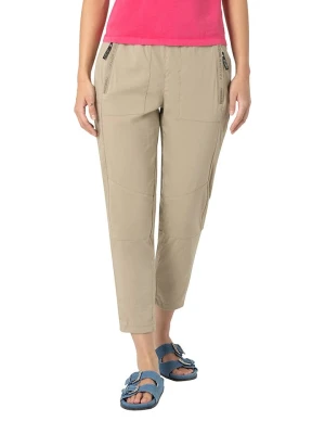 Timezone Spodnie "Suki" w kolorze beżowym rozmiar: XL