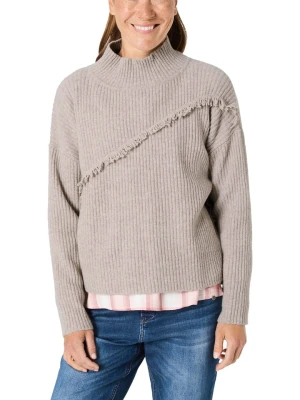 Timezone Sweter w kolorze beżowym rozmiar: S