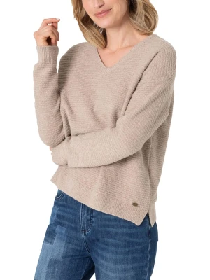 Timezone Sweter w kolorze beżowym rozmiar: L