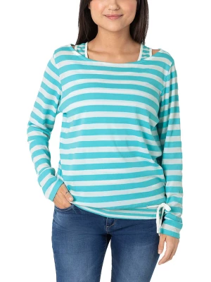 Timezone Sweter w kolorze błękitno-białym rozmiar: M