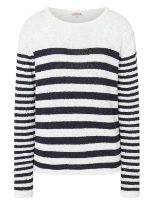 Timezone Sweter w kolorze granatowo-białym rozmiar: M