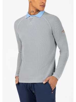 Timezone Sweter w kolorze szarym rozmiar: 3XL