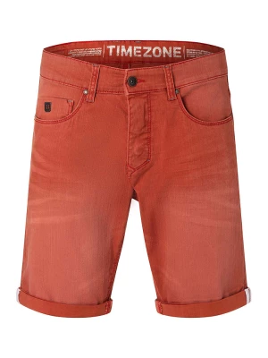 Timezone Szorty dżinsowe "Danny" w kolorze czerwonym rozmiar: W34