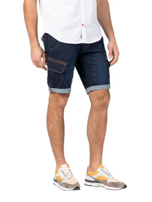Timezone Szorty dżinsowe "Stanley" - Slim fit - w kolorze granatowym rozmiar: W28