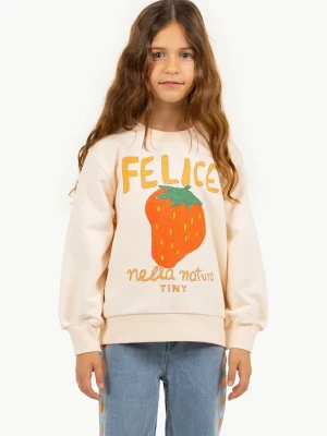 Tinycottons bluza bawełniana dziecięca NELLA NATURA GRAPHIC SWEATSHIRT