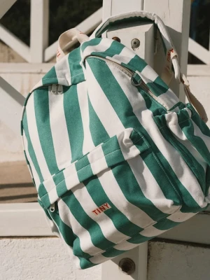 Tinycottons plecak dziecięcy EMERALD STRIPES BACKPACK