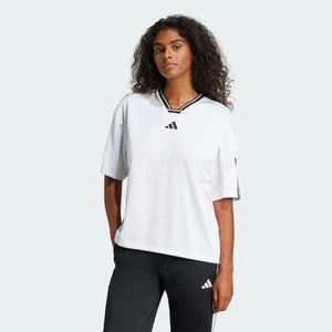 Tiro Cut 3-Stripes Colorblock Boyfriend T-Shirt Adidas