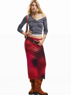 spódnica midi z tiulu Desigual
