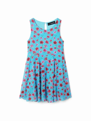 Tiulowa sukienka w kwiaty Desigual