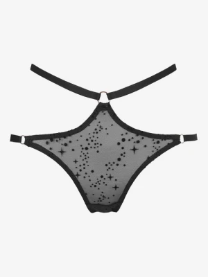 Tiulowe figi z flokowym wzorem Shine Poupee Marilyn