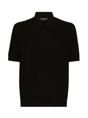 Tkana Logo Swetrowa Polo Dolce & Gabbana