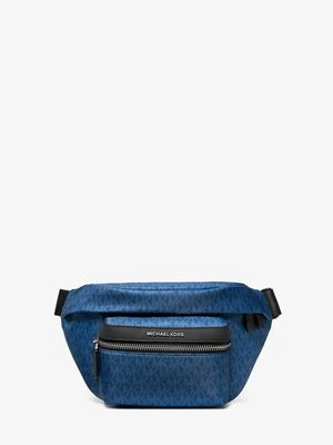 Tkana torba z paskiem z nadrukiem z charakterystycznym logo Michael Kors