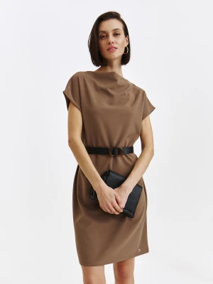 Tkaninowa mini sukienka z paskiem Top Secret