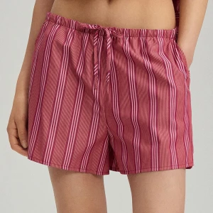 Tkaninowe szorty w paski czerwone House