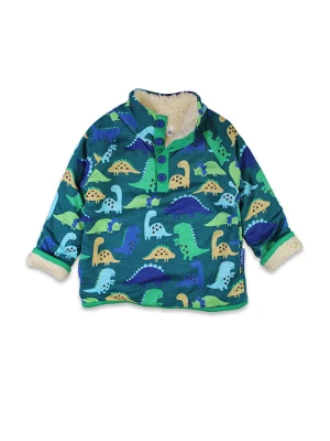 Toby Tiger Bluza polarowa w kolorze zielono-niebieskim rozmiar: 110