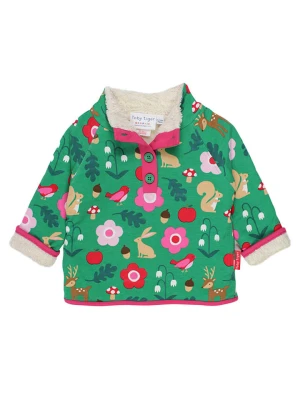 Toby Tiger Bluza polarowa w kolorze zielonym ze wzorem rozmiar: 98