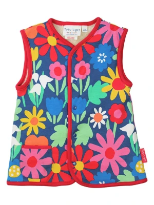 Toby Tiger Dwustronna kamizelka w kolorze beżowym ze wzorem rozmiar: 98