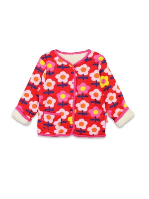 Toby Tiger Dwustronna kurtka przejściowa w kolorze jasnoróżowym ze wzorem rozmiar: 110