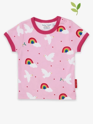 Toby Tiger Koszulka "Dove" w kolorze różowym rozmiar: 110
