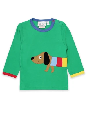 Toby Tiger Koszulka "Multi Sausage Dog" w kolorze zielonym rozmiar: 80